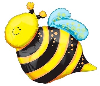 GLOBO FOIL SILUETA 15P ABEJA