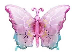 GLOBO FOIL SILUETA MARIPOSA 79CM X 52CM