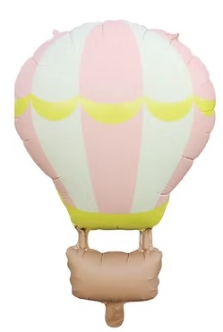 GLOBO FOIL SILUETA GLOBO AEROSTATICO 54X87 ROSA