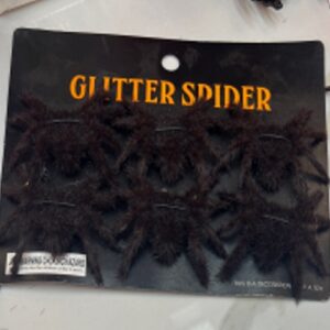 ARAÑAS NEGRAS PELUDAS X6