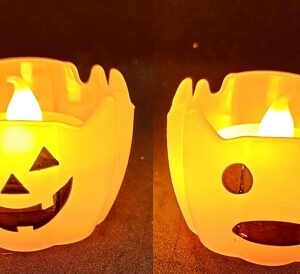 VELA LED HALLOWEEN CALABAZA ABIERTA