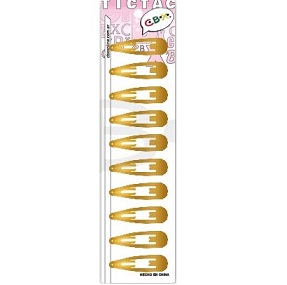 HEBILLA TIC TAC 5CM X10 METALIZADA DORADA