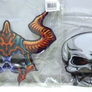 ANTEOJO HALLOWEEN ACETATO CUERNOS / CALAVERA