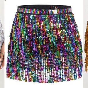 POLLERA LENTEJUELAS EGRESADA