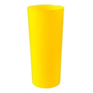 VASO TRAGO LARGO FLEXIBLE X10 AMARILLO