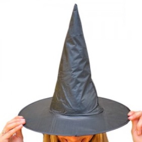 GORRO BRUJA NEGRO LISO AGNES