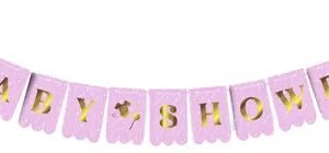 BANDERIN BABY SHOWER ROSA