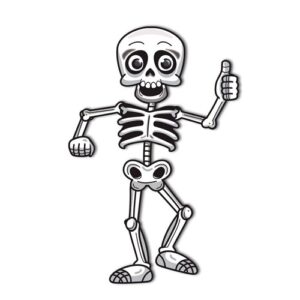 POSTER HALLOWEEN MOVIL ESQUELETO