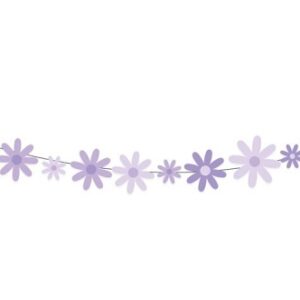 GUIRNALDA MARGARITAS LILA