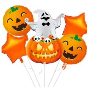 SET GLOBOS HALLOWEEN CALABAZAS