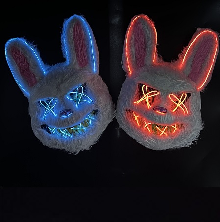 CARETA RIGIDA LED HILO CONEJO MALDITO
