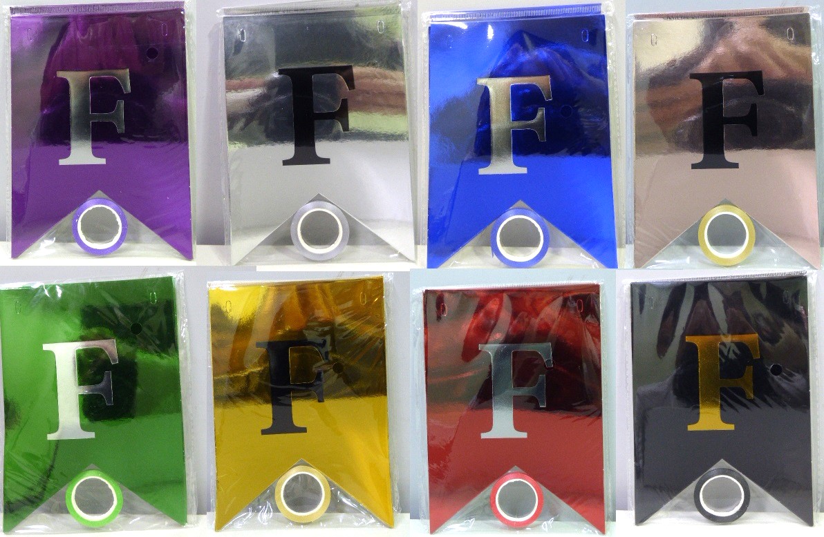 BANDERIN FELIZ CUMPLE METALIZADO