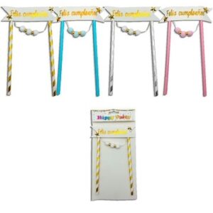 ADORNO PINCHE F C BANDERIN CON POMPONES