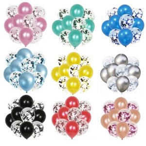 SET 10 GLOBOS COLORES VARIOS