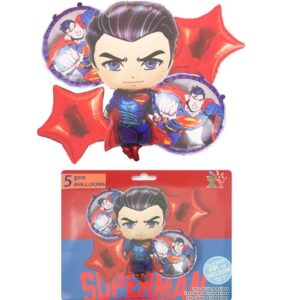 SET 5 GLOBOS SUPERMAN