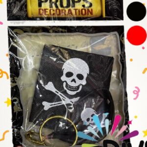 SET PIRATA PARCHE BANDANA Y ARO