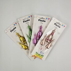 VELA BOTELLA CHAMPAGNE X3