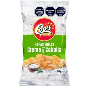 PAPAS FRITAS X 90G SABOR CREMA Y CEBOLLA