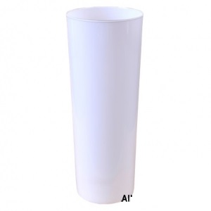 VASO TRAGO LARGO FLEXIBLE X10 BLANCO