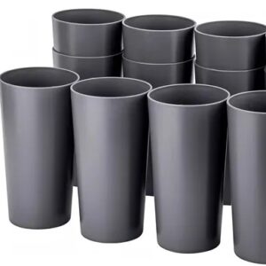 VASO TRAGO LARGO FLEXIBLE X10 PLATEADO