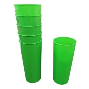 VASO TRAGO LARGO FLEXIBLE X10 VERDE