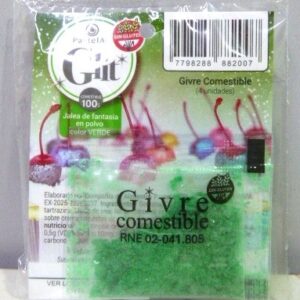 BRILLANTINA COMESTIBLE X 4 VERDE