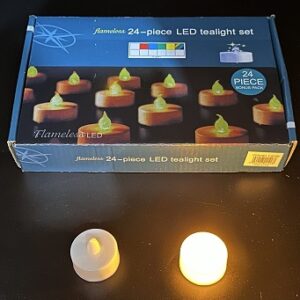 VELA LED PLASTICA 2CM ALTURA CALIDA