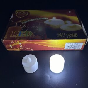VELA LED PLASTICA 3CM ALTURA FRIA