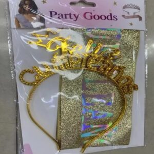 SET BANDA GIBREADA Y VINCHA FELIZ CUMPLEAÑOS