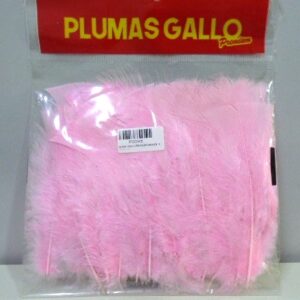 PLUMA GALLO PREMIUM GRANDE X 50U ROSA