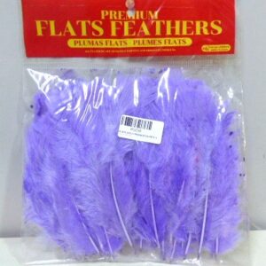 PLUMA GALLO PREMIUM GRANDE X 50U VIOLETA