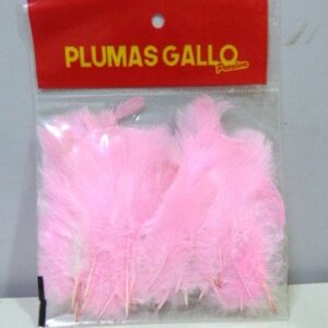 PLUMA GALLO PREMIUM MINI X 50U ROSA