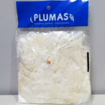 PLUMA GALLO PEQUEÑO ECO X 50U BLANCO