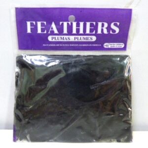 PLUMA GALLO PEQUEÑO ECO X 50U NEGRO