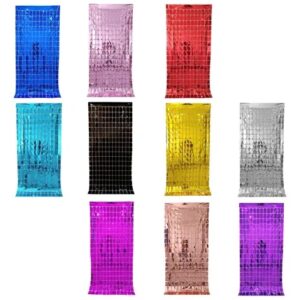 CORTINA METALIZADA 2X1 MT CUADROS CHICOS