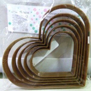 CORTANTE MARCADOR PLASTICO 3D CORAZON X5