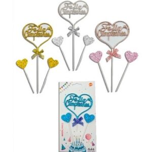 ADORNO PINCHE F C CORAZON 3PCS