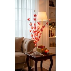 ARBOL LED 70CM MULTICOLOR PETALOS DE ROSAS ROJO