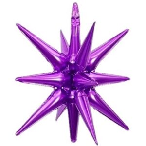 GLOBO FOIL 22P ESTRELLA 14 PUNTAS VIOLETA