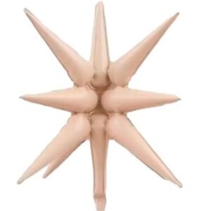 GLOBO FOIL 22P ESTRELLA 14 PUNTAS NUDE