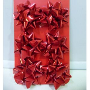 MOÑOS METALIZADOS BLISTER X6 ROJOS