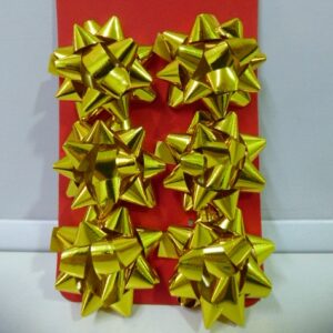 MOÑOS METALIZADOS BLISTER X6 DORADO