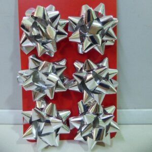 MOÑOS METALIZADOS BLISTER X6 PLATA