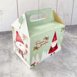 CAJA PETIT MALETIN NAVIDAD 14X14X10CM