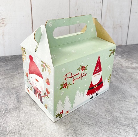 CAJA PETIT MALETIN NAVIDAD 14X14X10CM
