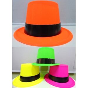 GALERA PLASTICA FLUO CON CINTA NEGRA