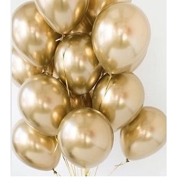 GLOBO CHROME 12P X 50 POP BALOON ORO
