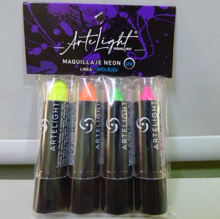 MAQUILLAJE LABIAL FLUO SURTIDO X4