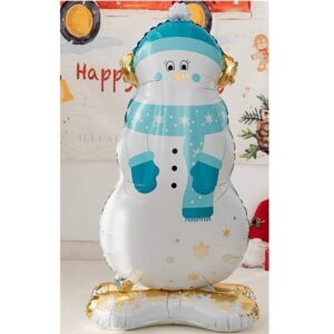 GLOBO FOIL SILUETA 4D MUÑECO DE NIEVE