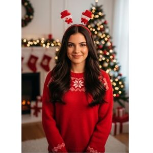 VINCHA NAVIDEÑA MUÑECO NIEVE